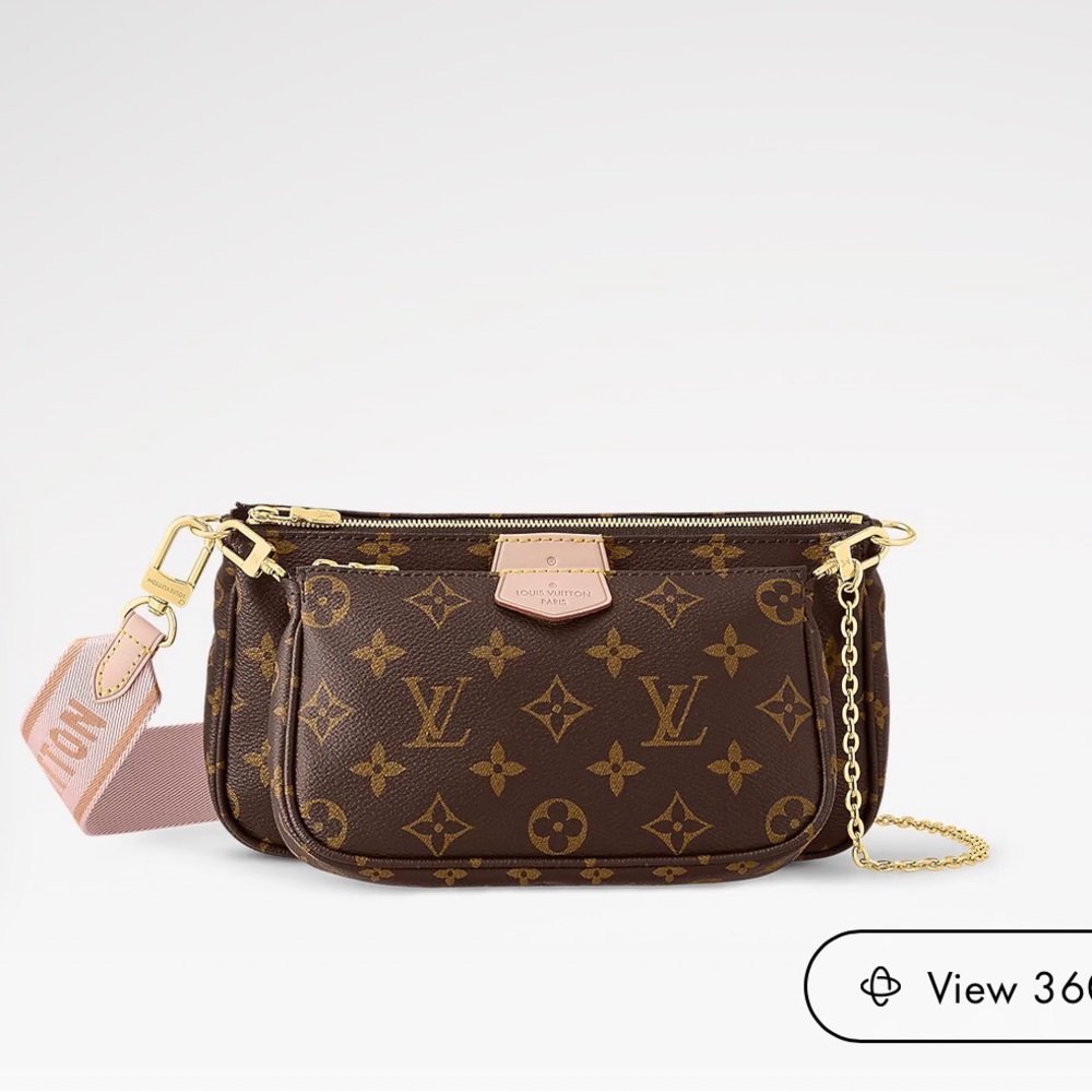 Louis Vuitton Brown and Gold Monogram Crossbody Bag